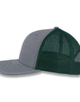 Richardson 112 Split Trucker - Heather Gray/Dark Green