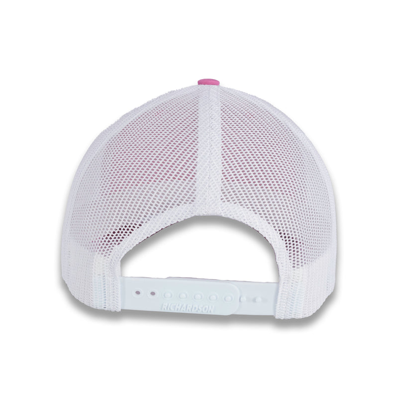 Richardson 112 Split Trucker - Hot Pink/White