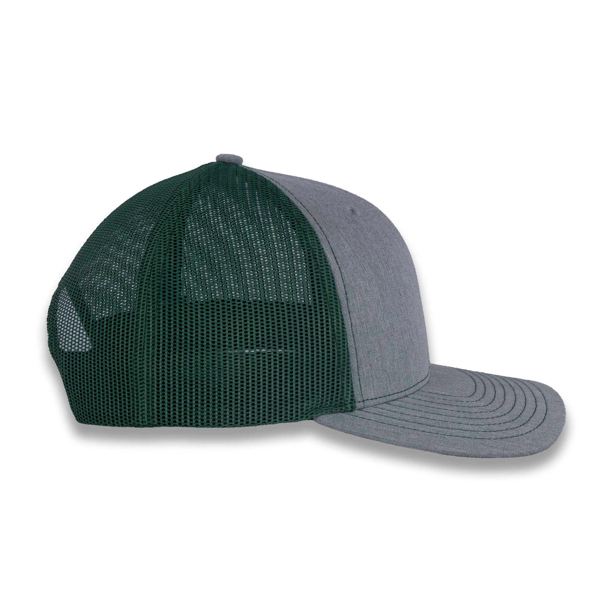 Richardson 112 Split Trucker - Heather Gray/Dark Green