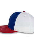 Richardson Tri-Color Twill Trucker -Royal/White/Red