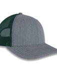 Richardson 112 Split Trucker - Heather Gray/Dark Green
