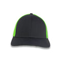 Richardson R-Flex Trucker Cap - Charcoal/Neon Green