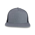 Yupoong Five-Panel Classic Mesh Trucker's Cap - Heather Gray/Black