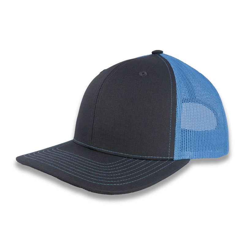 Richardson 112 Split Trucker - Charcoal/Columbia
