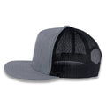 Yupoong Five-Panel Classic Mesh Trucker's Cap - Heather Gray/Black