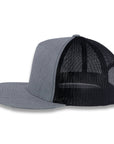 Yupoong Five-Panel Classic Mesh Trucker's Cap - Heather Gray/Black