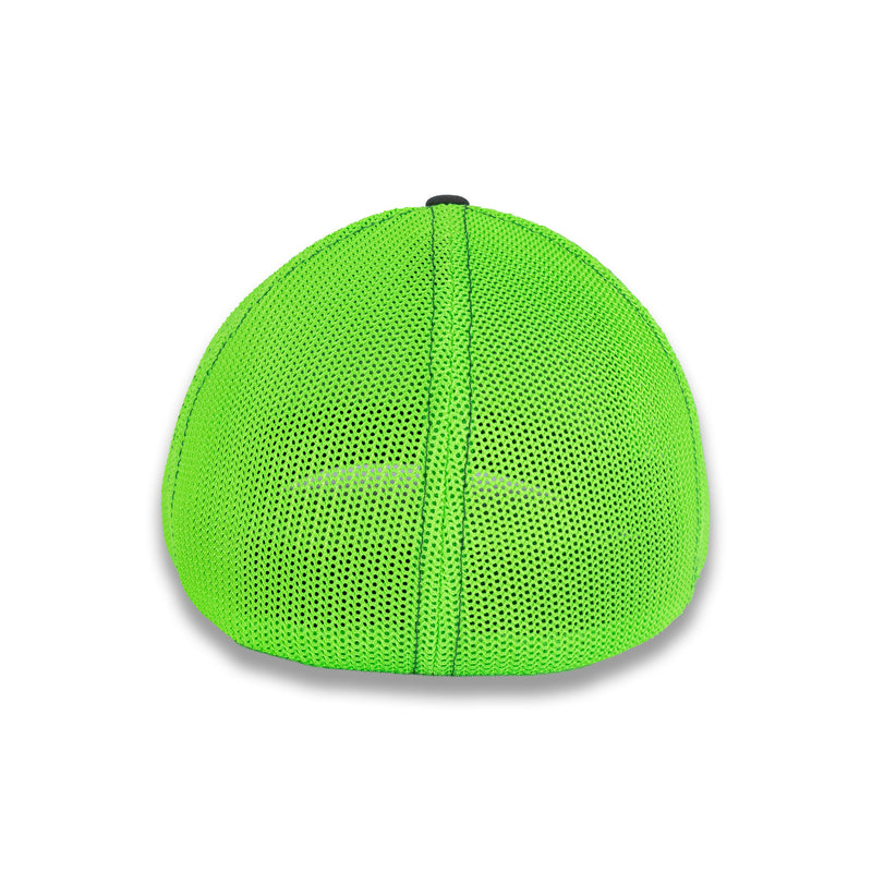 Richardson R-Flex Trucker Cap - Charcoal/Neon Green