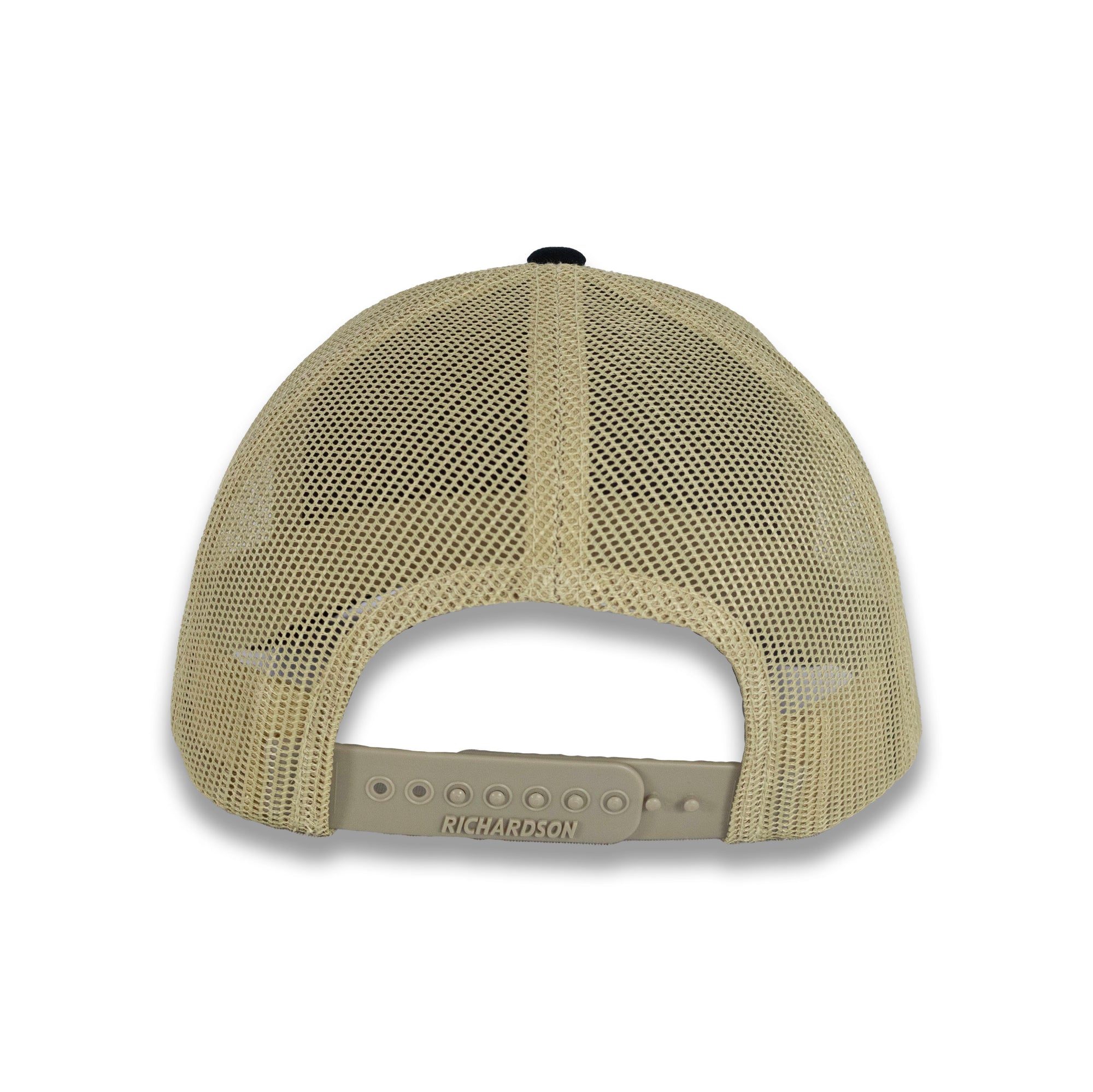 Richardson 112 Split Trucker - Black/Vegas Gold