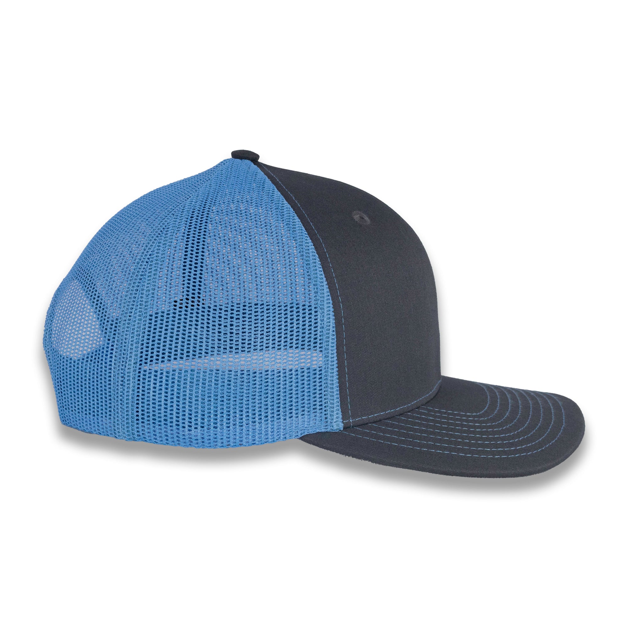 Richardson 112 Split Trucker - Charcoal/Columbia