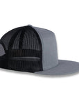 Yupoong Five-Panel Classic Mesh Trucker's Cap - Heather Gray/Black