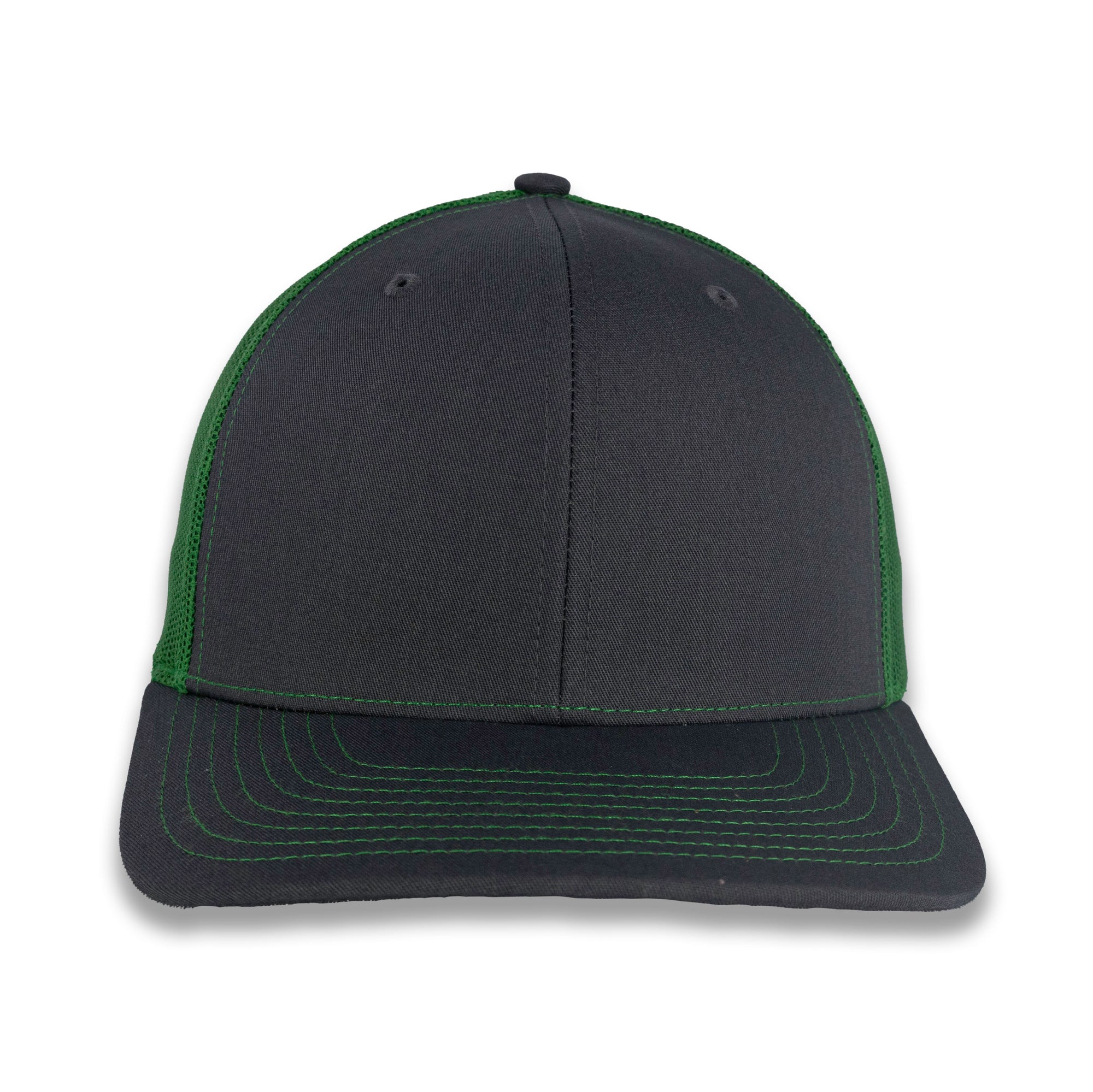 Richardson 112 Split Trucker - Charcoal/Kelly