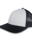 Richardson 112 Split Trucker - White/Black
