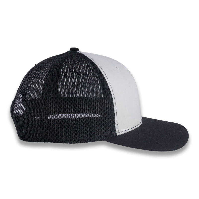 Richardson 112 Split Trucker - White/Black