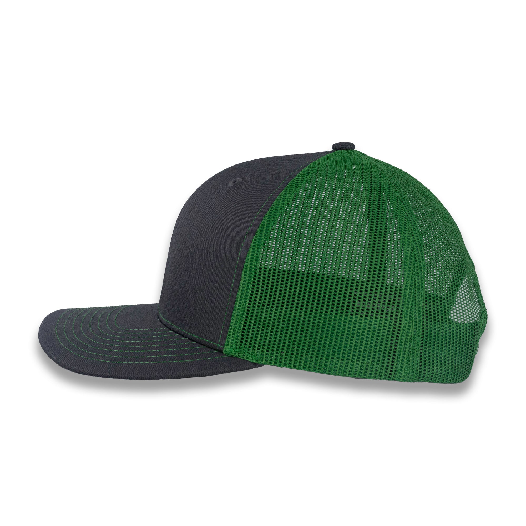 Richardson 112 Split Trucker - Charcoal/Kelly