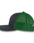 Richardson 112 Split Trucker - Charcoal/Kelly