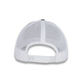 Richardson Five Panel Trucker with Rope Cap - Heather Gray with White Mesh and White Rope
