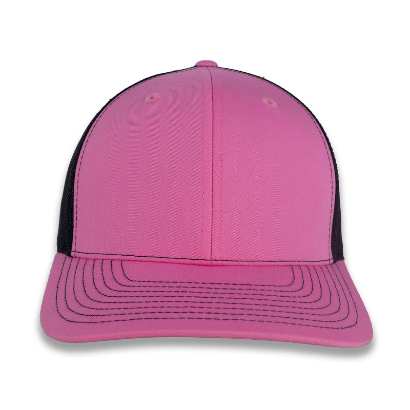 Richardson 112 Split Trucker - Hot Pink/Black