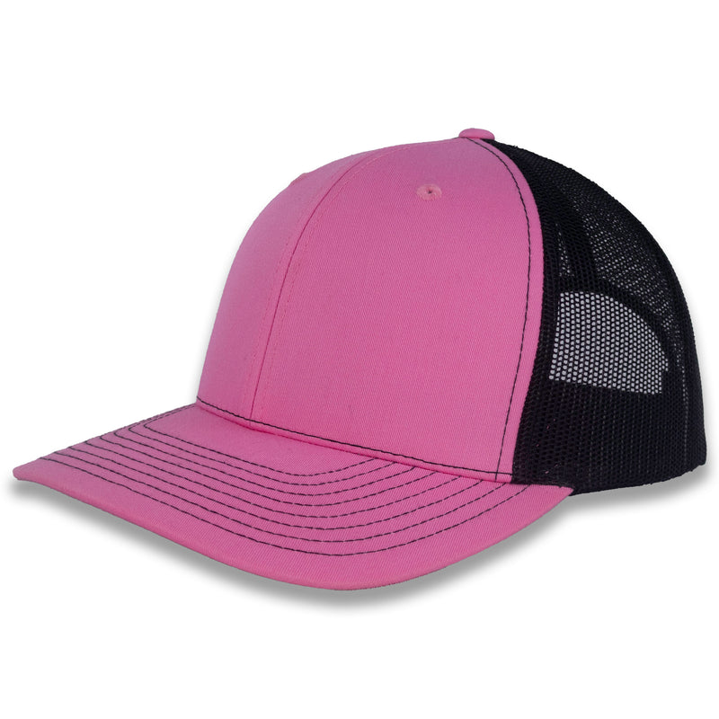 Richardson 112 Split Trucker - Hot Pink/Black