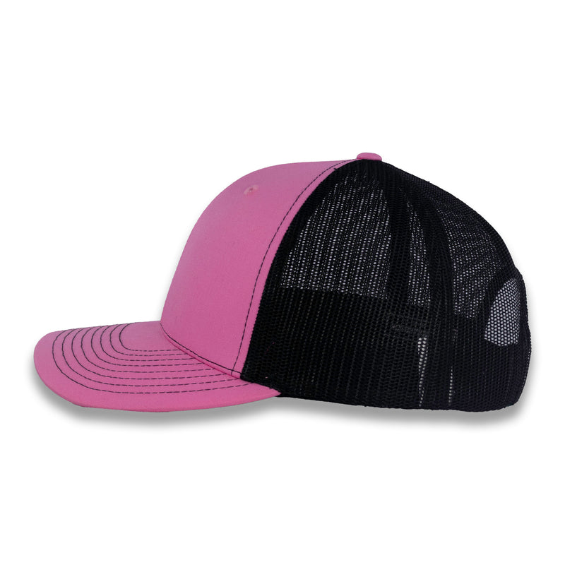 Richardson 112 Split Trucker - Hot Pink/Black