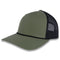 Loden Green with Black Mesh and Black Rope
