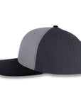 Richardson Tri-Color Twill Trucker - Gray/Charcoal/Black