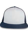Yupoong Five-Panel Classic Mesh Trucker's Cap - Navy/White/Navy