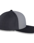 Richardson Tri-Color Twill Trucker - Gray/Charcoal/Black