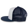 Yupoong Five-Panel Classic Mesh Trucker's Cap - Navy/White/Navy