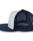 Yupoong Five-Panel Classic Mesh Trucker's Cap - Navy/White/Navy
