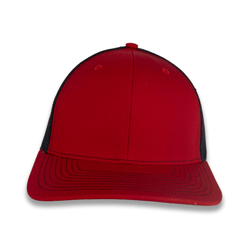 Richardson 112 Split Trucker - Red/Black