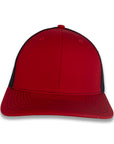 Richardson 112 Split Trucker - Red/Black