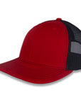 Richardson 112 Split Trucker - Red/Black