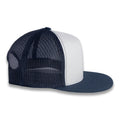 Yupoong Five-Panel Classic Mesh Trucker's Cap - Navy/White/Navy
