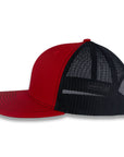 Richardson 112 Split Trucker - Red/Black