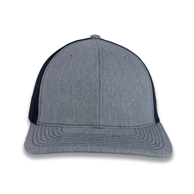 Richardson 112 Split Trucker - Heather Gray/Navy