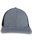 Richardson 112 Split Trucker - Heather Gray/Navy