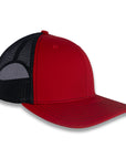 Richardson 112 Split Trucker - Red/Black