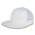 Yupoong Five-Panel Classic Mesh Trucker's Cap - White