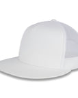 Yupoong Five-Panel Classic Mesh Trucker's Cap - White