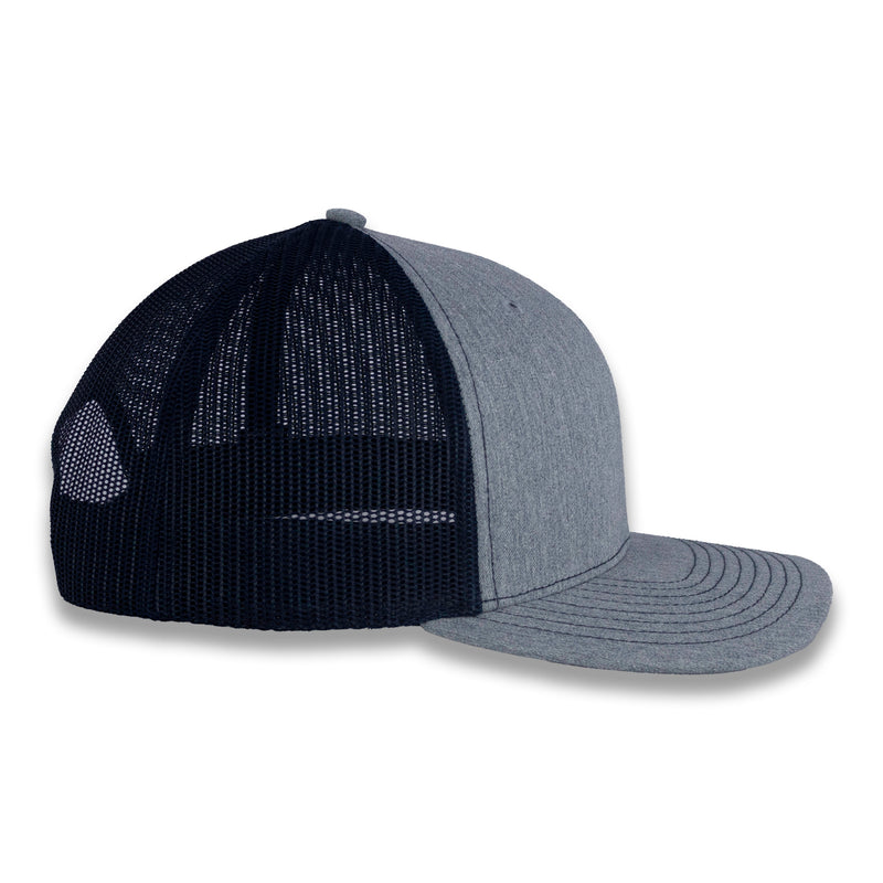 Richardson 112 Split Trucker - Heather Gray/Navy