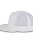 Yupoong Five-Panel Classic Mesh Trucker's Cap - White