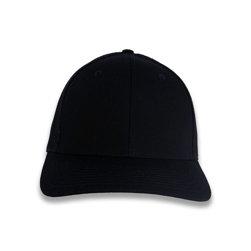 Richardson R-Flex Trucker Cap - Black/Black
