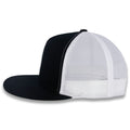Yupoong Five-Panel Classic Mesh Trucker's Cap - Black/White