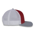 Richardson 112 Tri-Color Trucker - Red/White/Heather Gray