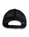 Richardson Five Panel Trucker with Rope Cap - Heather Gray with Black Mesh and Black Rope