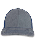 Richardson 112 Split Trucker - Heather Gray/Royal