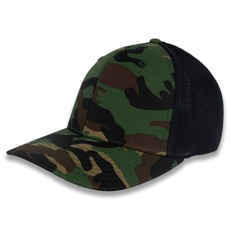 Richardson R-Flex Trucker Cap - Army Green/Black