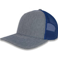 Richardson 112 Split Trucker - Heather Gray/Royal