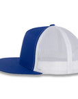 Yupoong Five-Panel Classic Mesh Trucker's Cap - Royal/White
