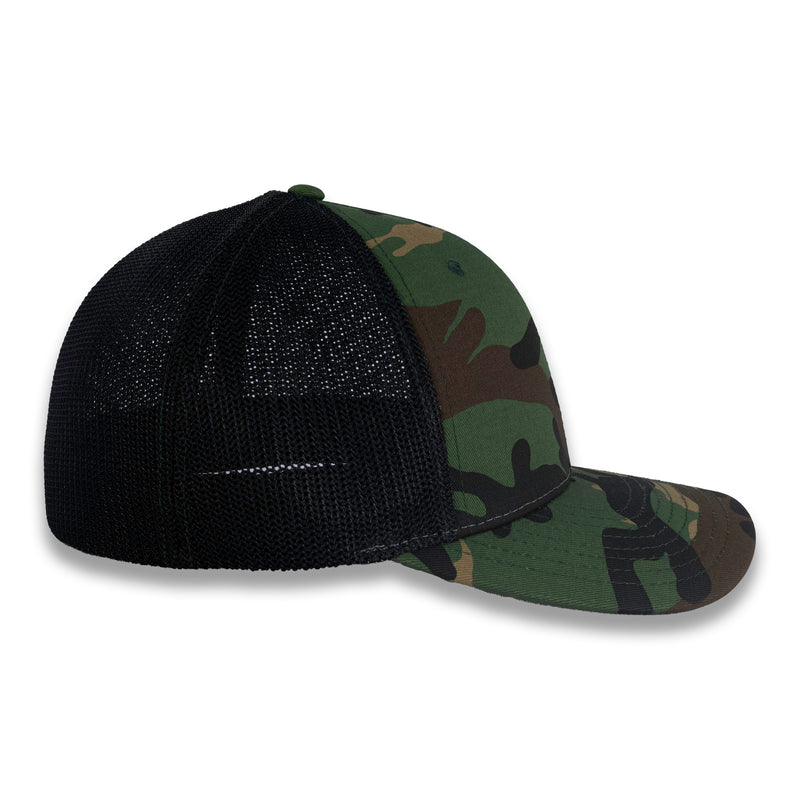 Richardson R-Flex Trucker Cap - Army Green/Black